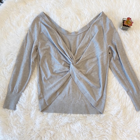 Victorias Secret | Twisted Back Soft Grey Top women’s small - Picture 6 of 9